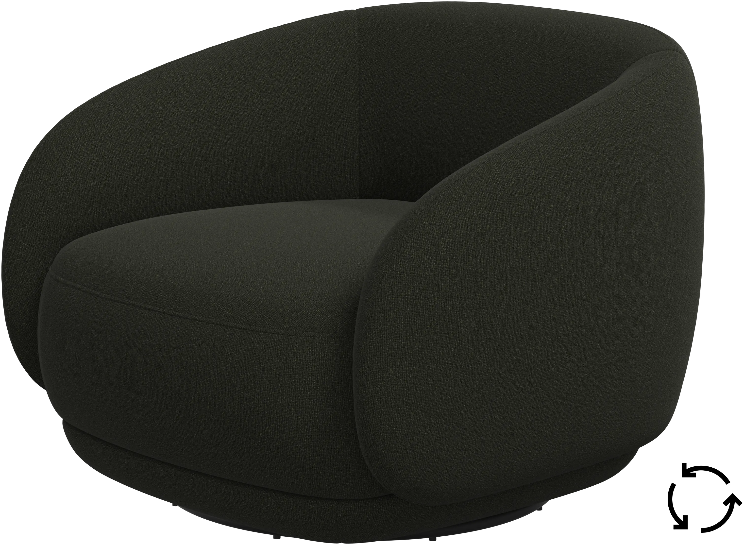 Bolzano armchair with swivel function